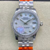 Rolex Datejust M278384RBR-0008 TW Factory Silver Diamond Dial JF Replica Watches - JF Replica