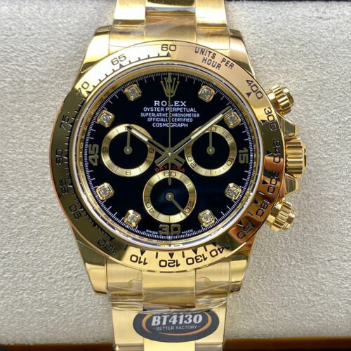 Rolex Daytona M116508-0016 BT Factory Black Diamond Dial JF Replica Watches - JF Replica