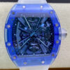 Richard Mille RM12-01 RM Factory Tourbillon Transparent Blue Bezel JF Replica Watches - JF Replica