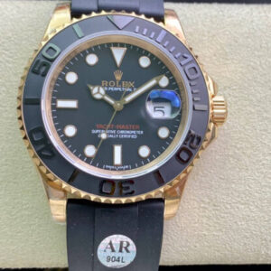 Rolex Yacht Master 116655 AR Factory Black Rubber Strap JF Replica Watches - JF Replica