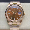 Rolex Day Date 228235 EW Factory V2 Brown Dial JF Replica Watches - JF Replica