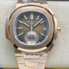 Patek Philippe Nautilus 5980-1R 3K Factory V2 Rose Gold Case JF Replica Watches - JF Replica