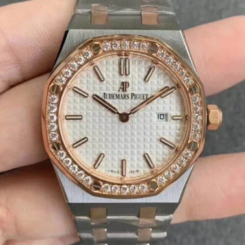 Audemars Piguet Royal Oak 67651SR.ZZ.1261SR.01 JF Factory Diamond-Set Bezel JF Replica Watches - JF Replica
