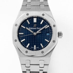 Audemars Piguet Royal Oak 34MM 8F Factory Titanium Blue Dial JF Replica Watches - JF Replica