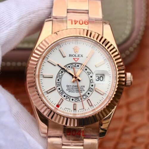 Rolex Sky Dweller M326935-0005 Noob Factory 904L Stainless Steel JF Replica Watches - JF Replica