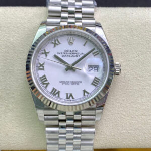 Rolex Datejust M126234-0025 EW Factory Silver Stainless Steel Strap JF Replica Watches - JF Replica
