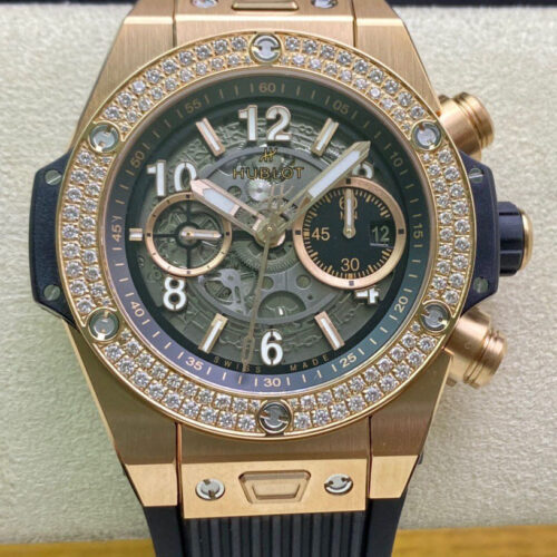 Hublot BIG BANG 421.OX.1180.RX.1104 ZF Factory Black Strap JF Replica Watches - JF Replica