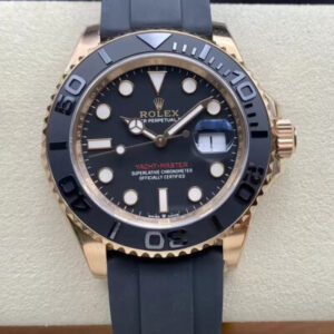 Rolex Yacht Master M126655-0002 Clean Factory Black Strap JF Replica Watches - JF Replica