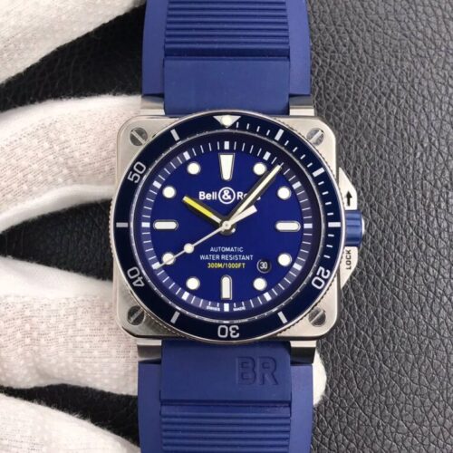 Bell & Ross BR0392-D-BU-ST/SRB Blue Strap JF Replica Watches - JF Replica