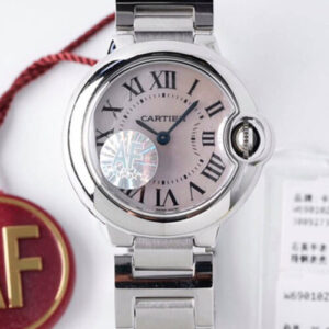 Ballon Bleu De Cartier 28MM AF Factory Silver Strap JF Replica Watches - JF Replica
