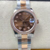 Rolex Datejust M278381RBR-0027 31MM EW Factory Brown Diamond Dial JF Replica Watches - JF Replica