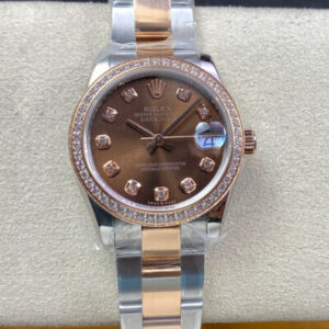 Rolex Datejust M278381RBR-0027 31MM EW Factory Brown Diamond Dial JF Replica Watches - JF Replica