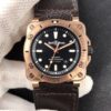 Bell & Ross BR0392-D-BL-BR/SCA Leather Strap JF Replica Watches - JF Replica