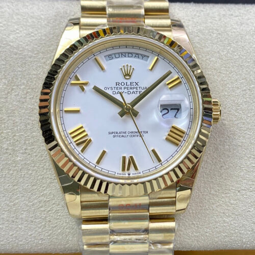Rolex Day Date M228238-0042 EW Factory White Dial JF Replica Watches - JF Replica