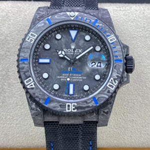 Rolex Submariner VS Factory Carbon Black Fabric Strap JF Replica Watches - JF Replica