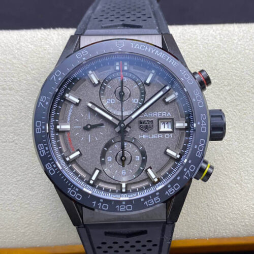 TAG Heuer Carrera CAR201J.FT6087 XF Factory Grey Strap JF Replica Watches - JF Replica