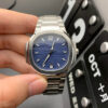 Patek Philippe Nautilus 7118/1A-001 3K Factory Stainless Steel Blue Dial JF Replica Watches - JF Replica