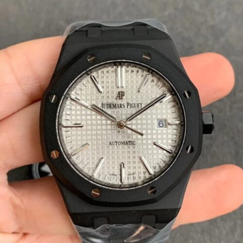 Audemars Piguet Royal Oak 15400 DLC Version ZF Factory Black Case JF Replica Watches - JF Replica