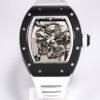 Richard Mille RM-055 BBR Factory White Rubber Strap JF Replica Watches - JF Replica