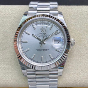Rolex Day Date 40MM EW Factory Stainless Steel Strap JF Replica Watches - JF Replica