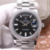 Rolex Day Date M228349RBR-0003 EW Factory Stainless Steel Black Dial JF Replica Watches - JF Replica