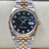 Rolex Datejust M126231-0019 EW Factory Black Diamond Dial JF Replica Watches - JF Replica