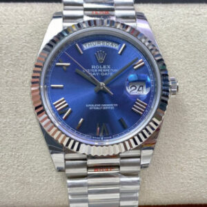 Rolex Day Date M228236-0007 EW Factory Silver Stainless Steel Strap JF Replica Watches - JF Replica