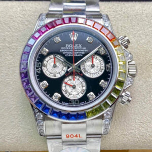 Rolex Daytona Cosmograph 116599 RBOW JH Factory Black Diamond Dial JF Replica Watches - JF Replica