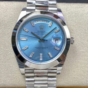Rolex Day Date 228206 EW Factory Ice Blue Dial JF Replica Watches - JF Replica
