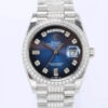 Rolex Day Date M128349RBR-0016 EW Factory Silver Diamond Bezel JF Replica Watches - JF Replica
