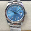 Rolex Day Date M228236-0006 EW Factory 90L Stainless Steel Ice Blue Dial JF Replica Watches - JF Replica