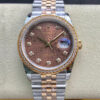 Rolex Datejust M126281RBR-0013 BP Factory Brown Diamond Dial JF Replica Watches - JF Replica