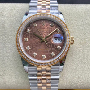 Rolex Datejust M126281RBR-0013 BP Factory Brown Diamond Dial JF Replica Watches - JF Replica