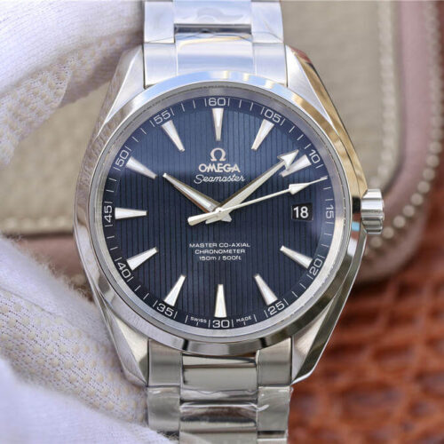 Omega Seamaster 231.10.42.21.03.001 VS Factory Silver Stainless Steel Blue Dial JF Replica Watches - JF Replica