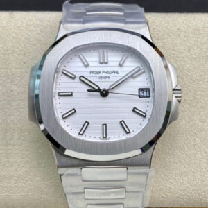 Patek Philippe Nautilus 5711/1A-011 3K Factory Silver Strap JF Replica Watches - JF Replica