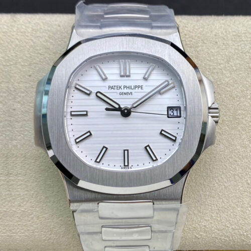 Patek Philippe Nautilus 5711/1A-011 3K Factory Silver Strap JF Replica Watches - JF Replica