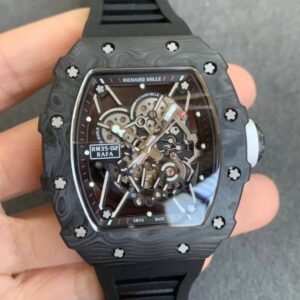 Richard Mille RM035-02 KV Factory Carbon Fiber Rubber Strap JF Replica Watches - JF Replica