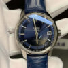 Omega De Ville 433.33.41.21.03.001 VS Factory Blue Leather Strap JF Replica Watches - JF Replica