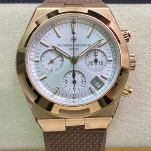Vacheron Constantin Overseas 5500V 8F Factory Brown Rubber Strap JF Replica Watches - JF Replica