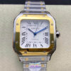 Cartier De Santos W2SA0016 35MM BV Factory Stainless Steel Strap JF Replica Watches - JF Replica