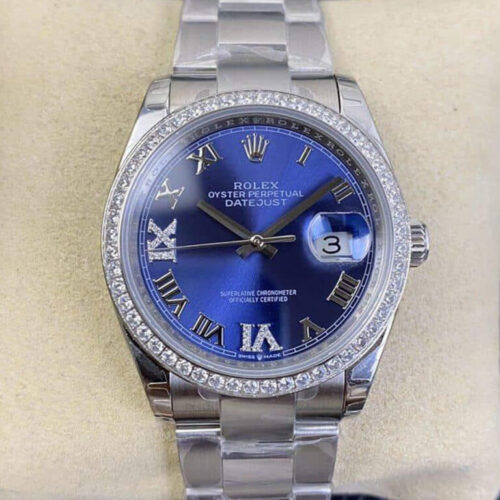 Rolex Datejust M126284RBR EW Factory Stainless Steel Strap JF Replica Watches - JF Replica