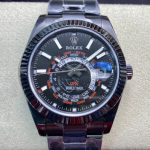 Rolex Sky Dweller 40MM WWF Factory DIW Black Case JF Replica Watches - JF Replica