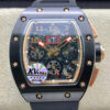 Richard Mille RM011 KV Factory Ceramic Black Strap JF Replica Watches - JF Replica