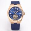 Vacheron Constantin Overseas Tourbillon 6000V/110R-B733 BBR Factory Blue Rubber Strap JF Replica Watches - JF Replica