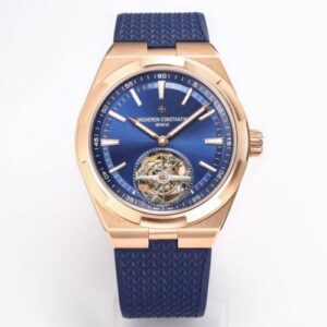 Vacheron Constantin Overseas Tourbillon 6000V/110R-B733 BBR Factory Blue Rubber Strap JF Replica Watches - JF Replica