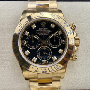 Rolex Cosmograph Daytona M116508-0008 Clean Factory Black Diamond Dial JF Replica Watches - JF Replica