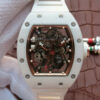 Richard Mille RM055 KV Factory White Ceramic Skeleton Dial JF Replica Watches - JF Replica
