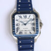 Cartier Santos GF Factory White Dial JF Replica Watches - JF Replica