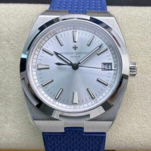 Vacheron Constantin Overseas 4500V 8F Factory Blue Rubber Strap JF Replica Watches - JF Replica