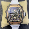 Richard Mille RM21-01 RM Factory Tourbillon Skeleton Dial Rubber Strap JF Replica Watches - JF Replica